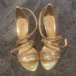 Sparkly Gold Heels